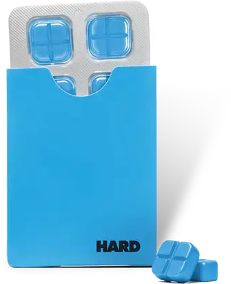 HardRx sublingual tablets in a discreet sleeve